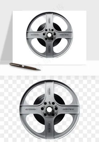 电影黑胶胶片png免抠