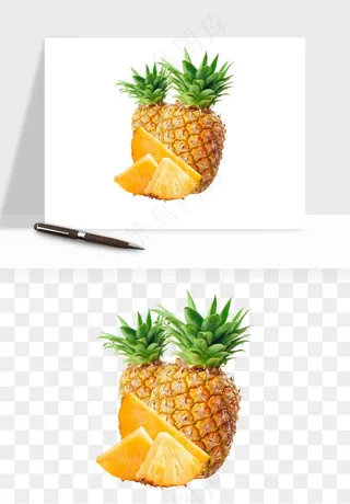 菠萝水果png免抠