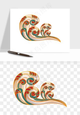 国潮敦煌云纹祥云云彩png免抠