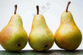 新鲜水果梨子摄影图