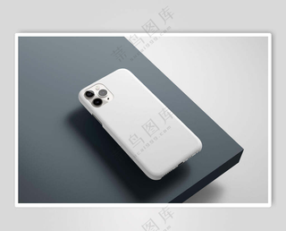 简约白色手机壳样机