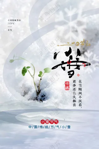 小雪节气传统活动海报