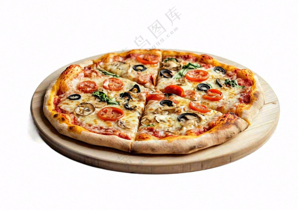 美味的披萨美食摄影图免抠