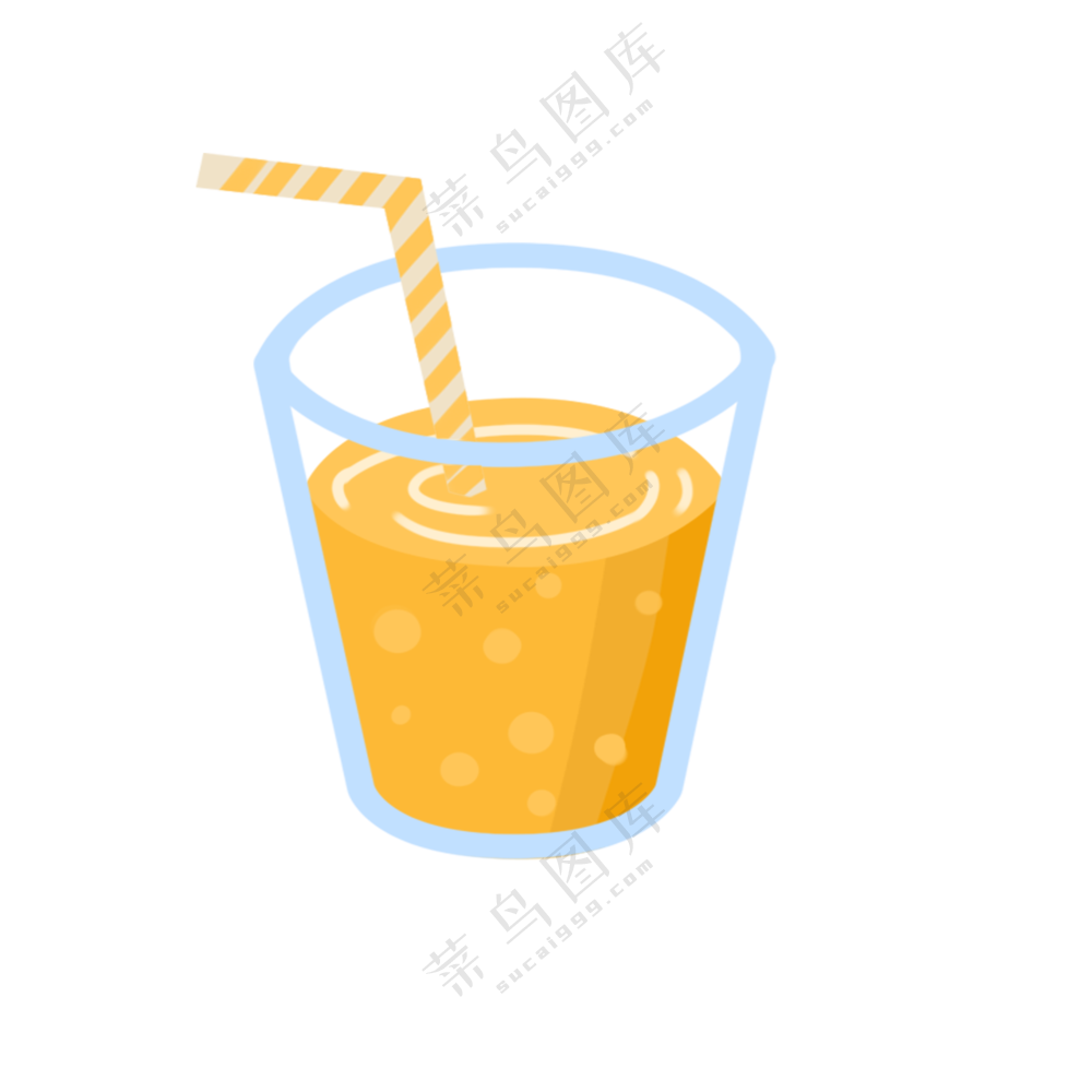果汁饮料透明图