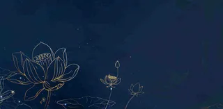 秋天插画风景处暑背景