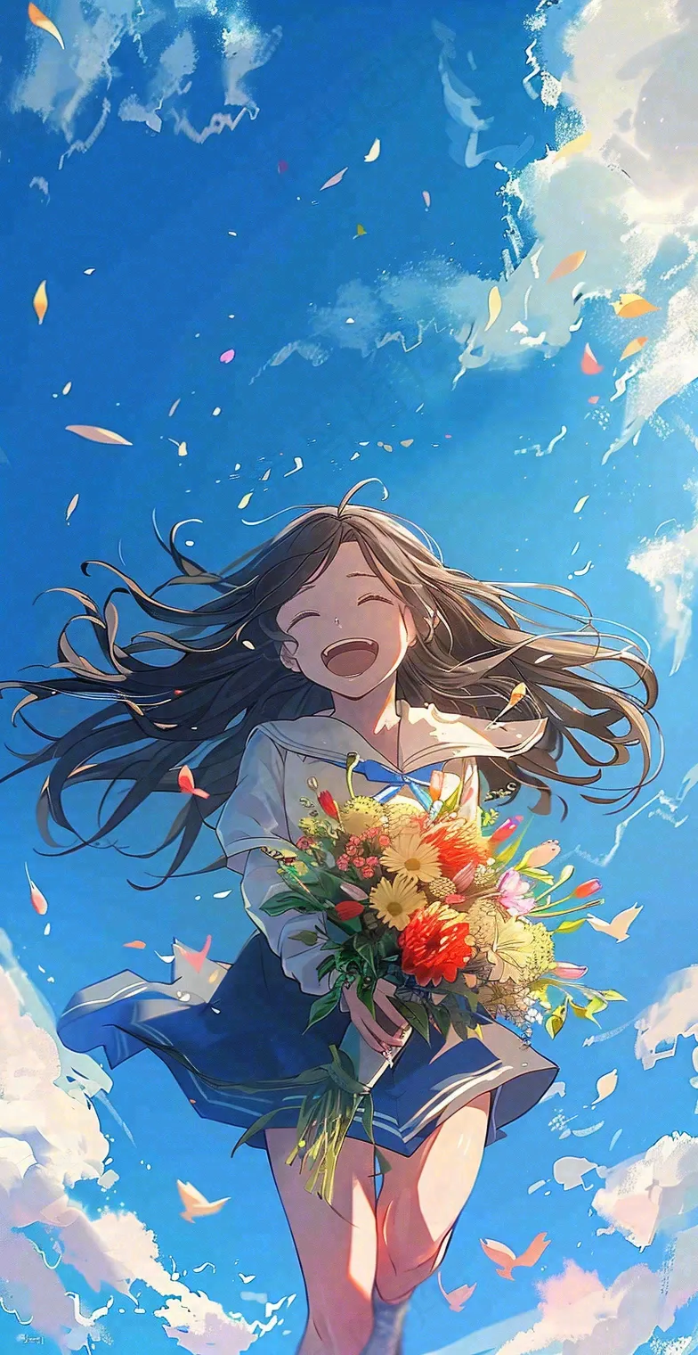 学生毕业季考试青春插画背景