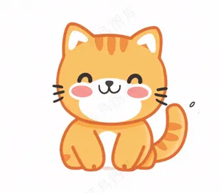 小猫猫咪宠物动物卡通插画免抠