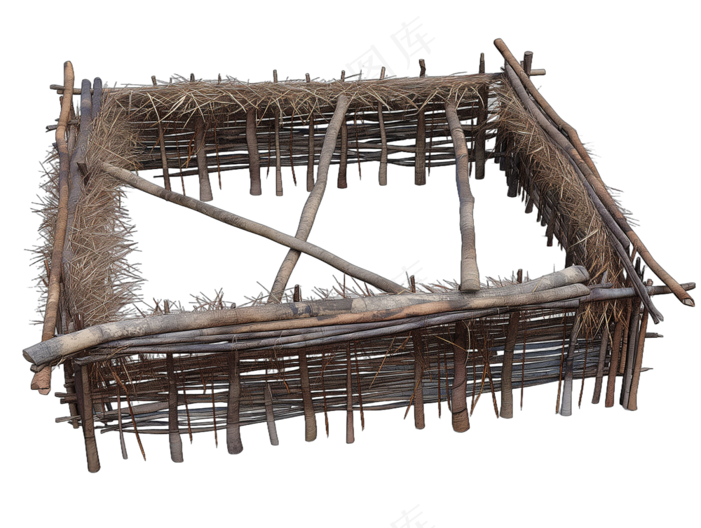 png免抠古代木构临时建筑
