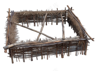 png免抠古代木构临时建筑