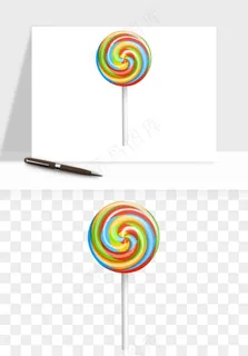 棒棒糖圈圈糖png免抠