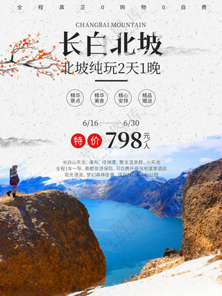 长白山 冰雪乐园国际冰雪节海报