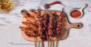 烧烤考下烤肉素材