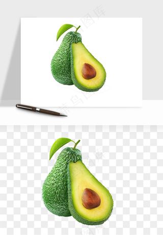 牛油果水果png免抠