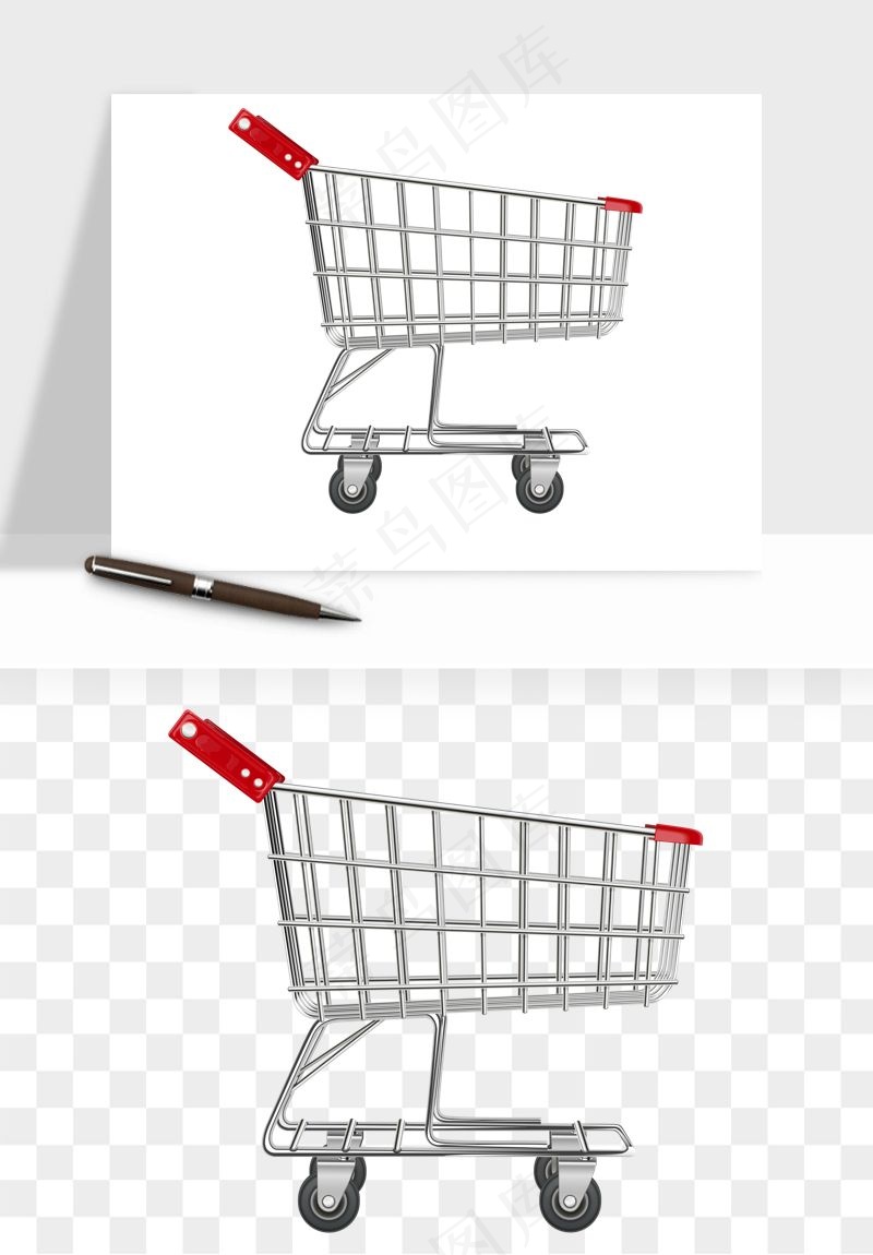 购物车购物篮png免抠图