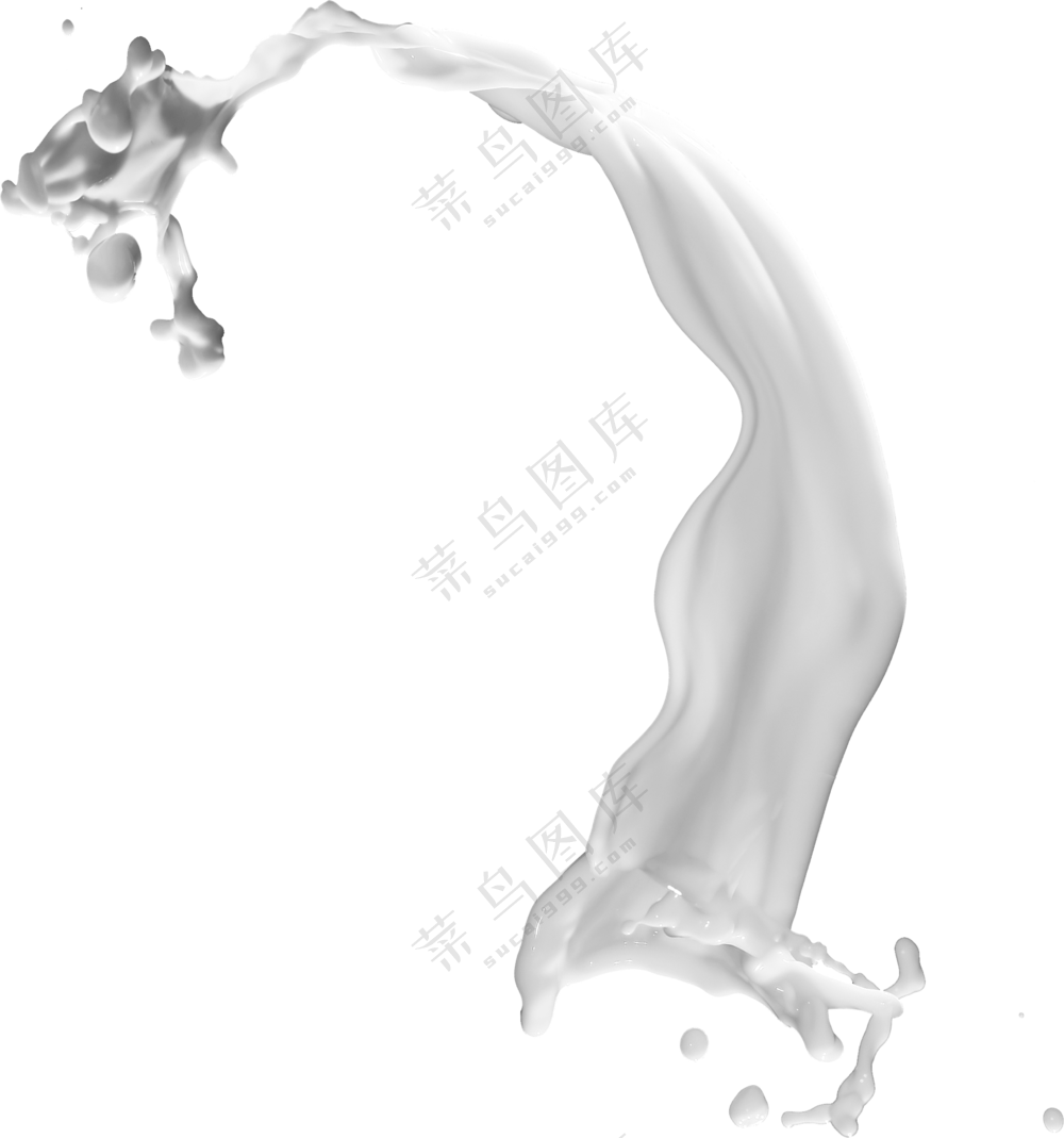 运动状态中的牛奶元素免抠图片素材