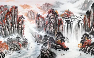 鸿运当头喷绘原图