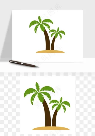 沙滩游泳度假休闲png免抠