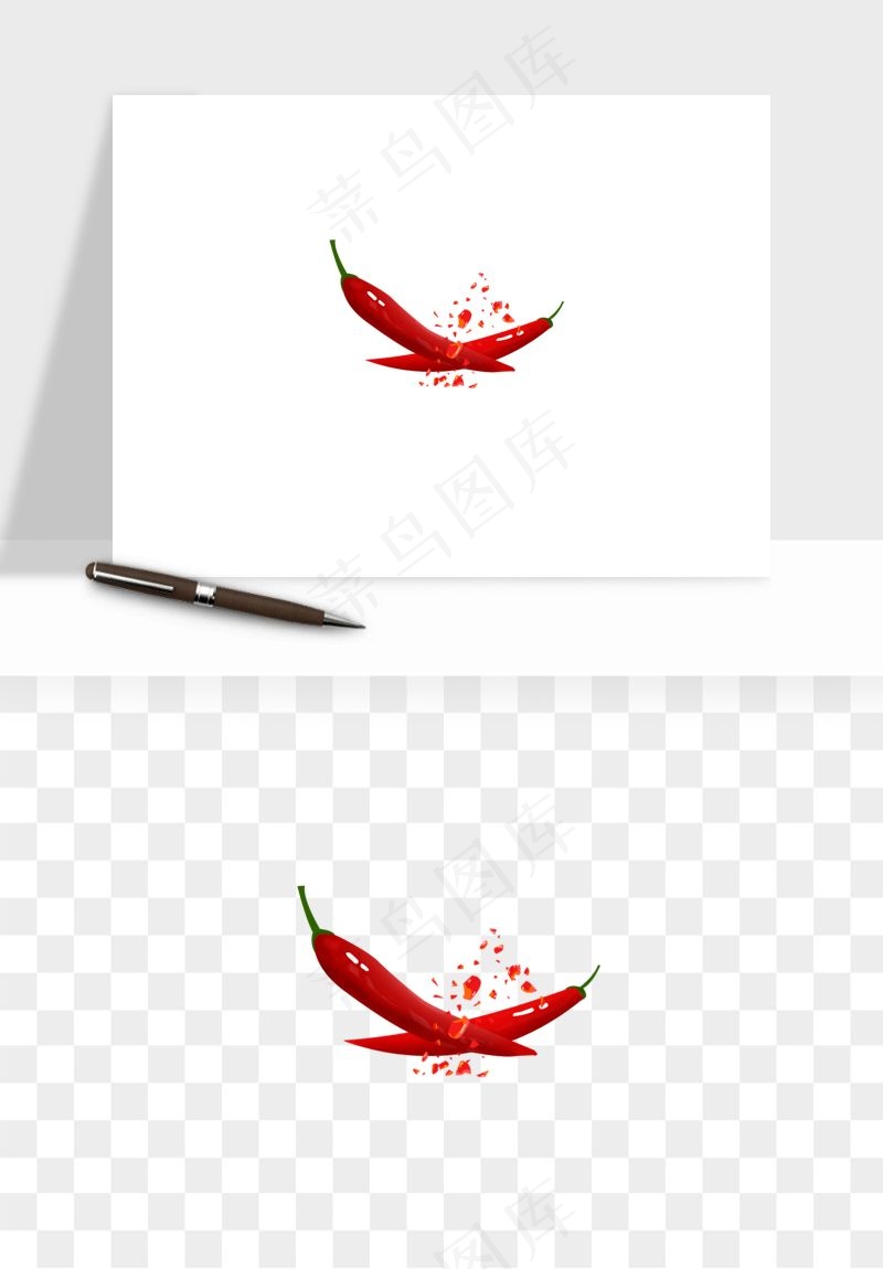红辣椒尖椒png免抠