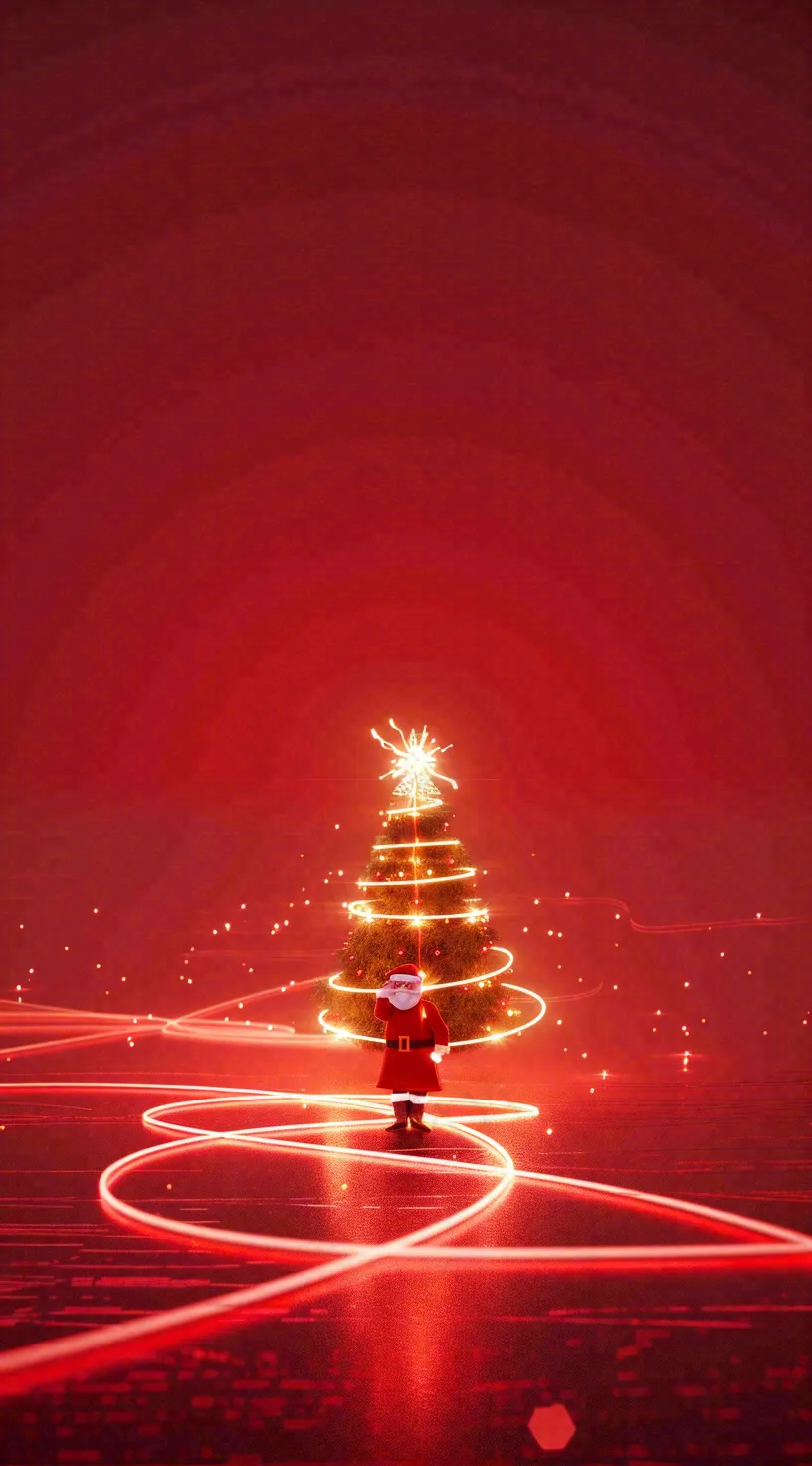 圣诞节卡通插画背景