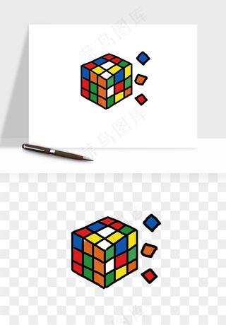 游戏魔方玩具png免抠