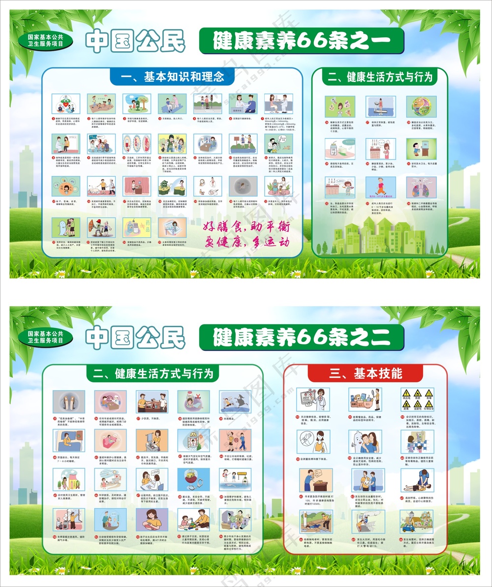 健康素养海报