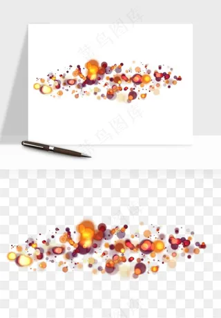 彩色光斑梦幻光点png免抠