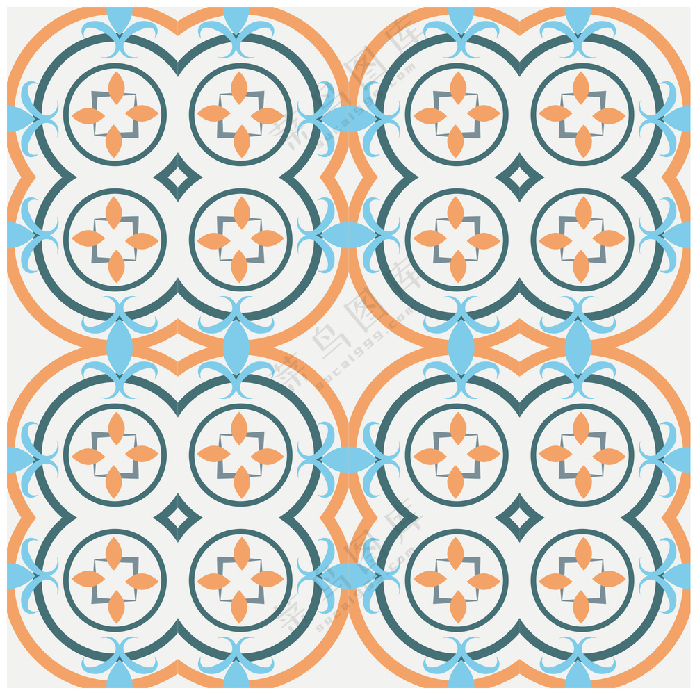 对称重复装饰图案花纹 (1)