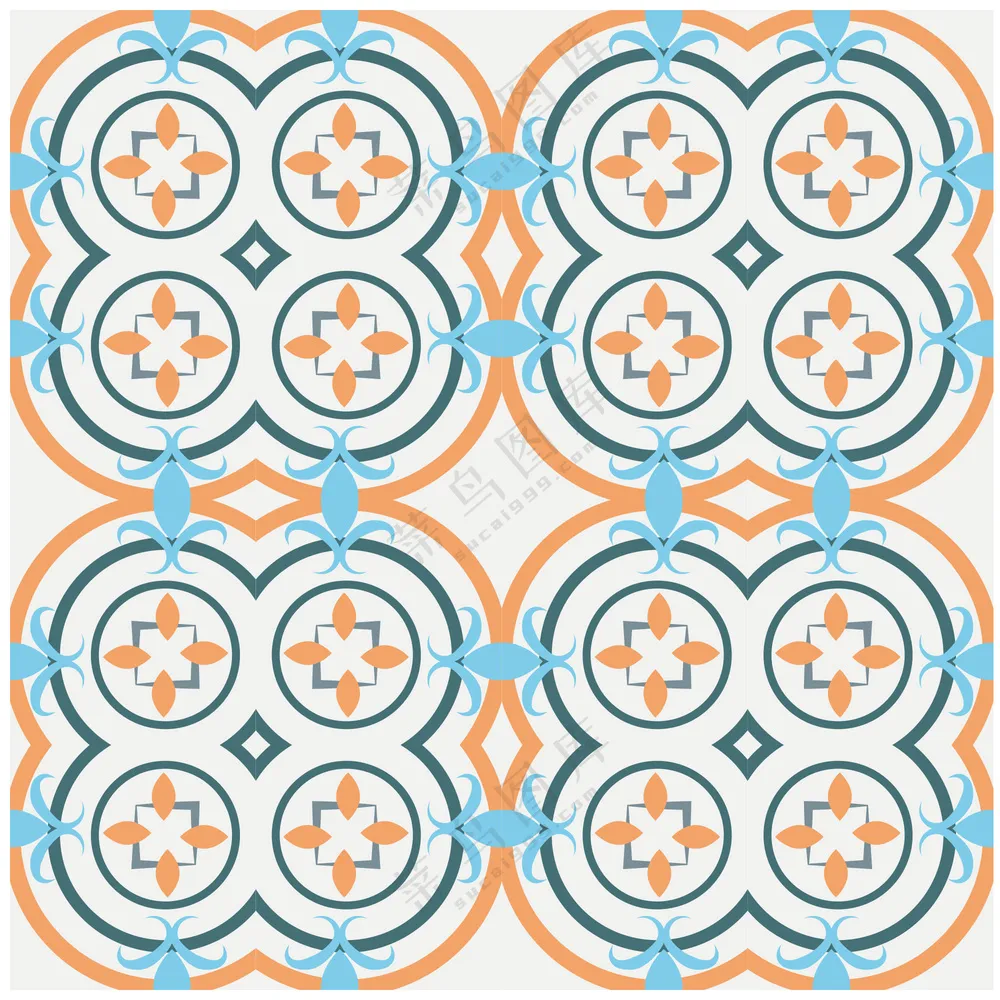 对称重复装饰图案花纹 (1)