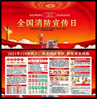 2021年全国消防安全日消防安全月消防通道