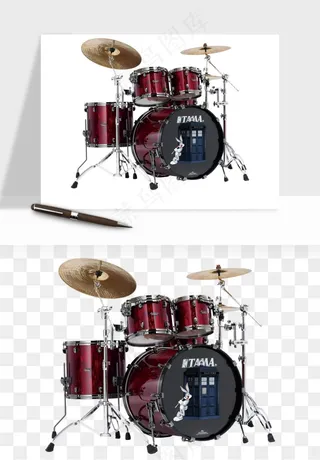 摇滚架子鼓乐器png免抠