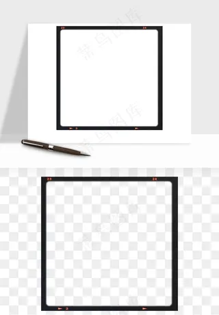 电影黑胶胶片元素png免抠