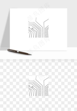 科技电路板线路矢量png免抠