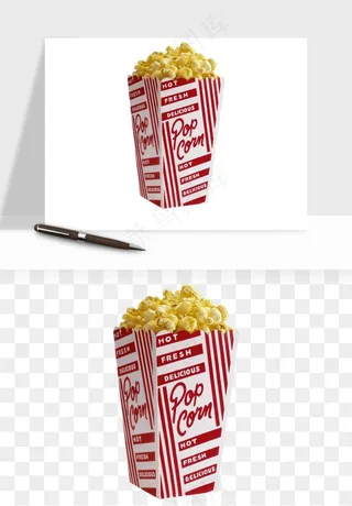 爆米花小吃png免抠