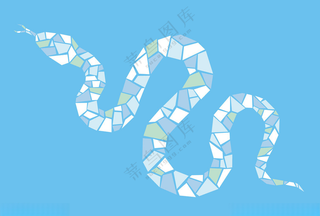 卡通蛇年蛇图案卡通动物