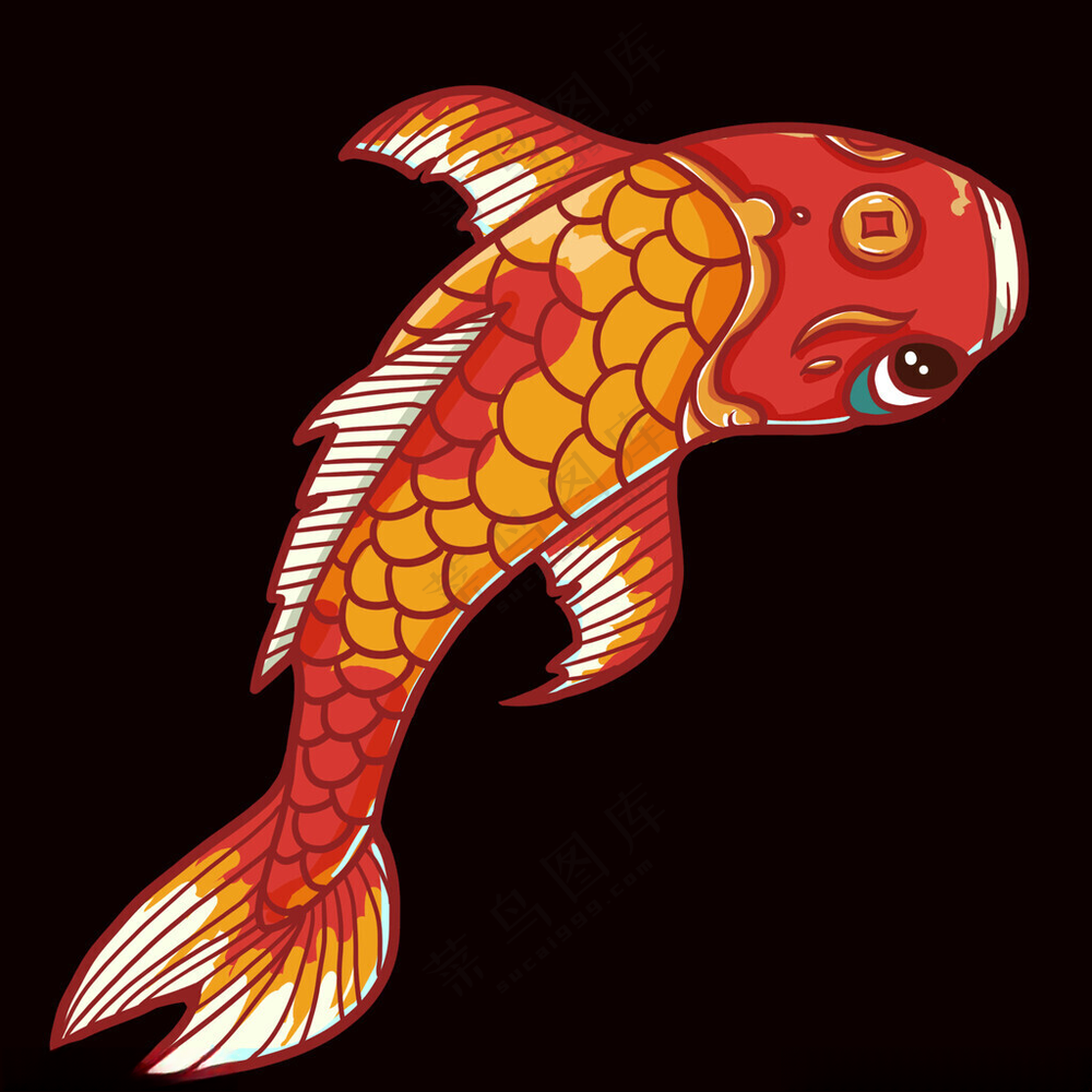 锦鲤金鱼鱼