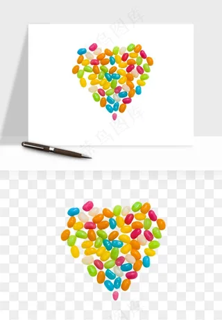 糖果糖豆彩虹糖png免抠