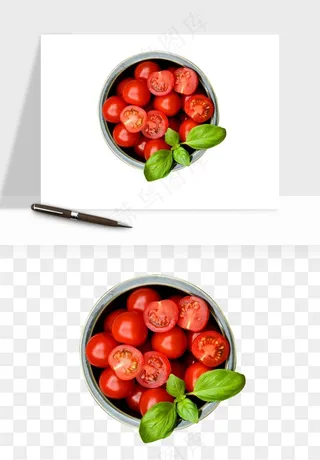 西红柿番茄圣女果png免抠