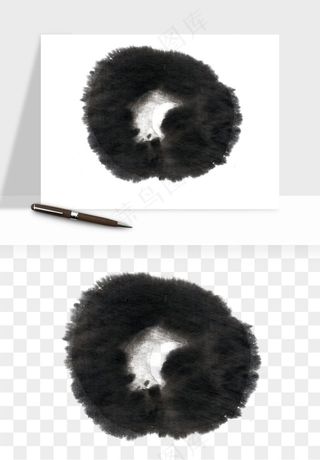 墨迹水墨圆圈圆环边框