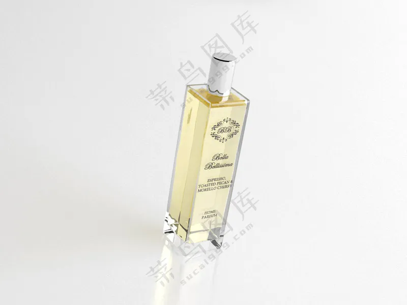 C4D香水化妆品瓶子产品包装玻璃瓶3D模型 fbx/obj -12