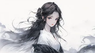 水墨少女动漫