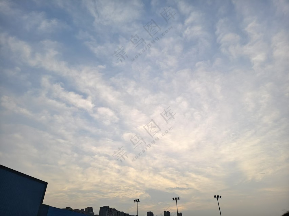 天空 漫天白云