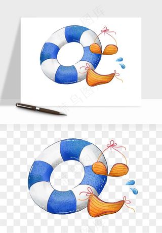 游泳圈png免抠