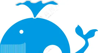 简约可爱鲸鱼图案