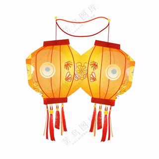 节日灯笼照明插画免抠