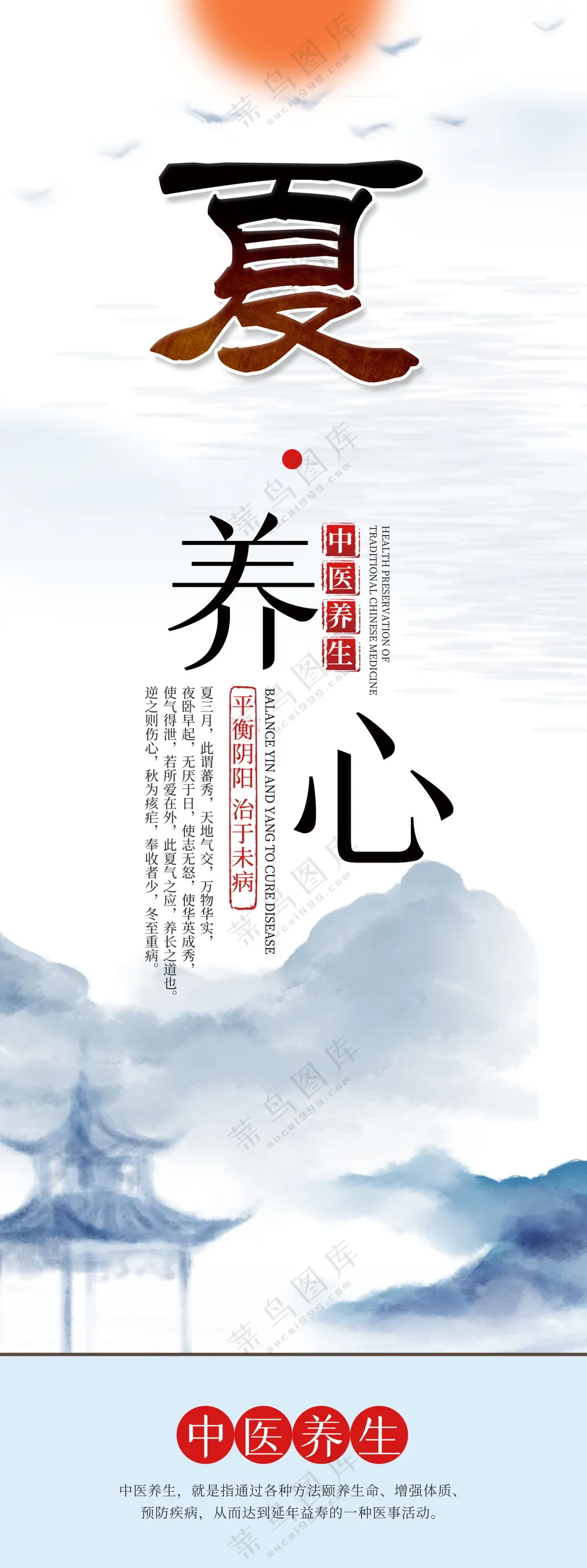 中医养生展板海报