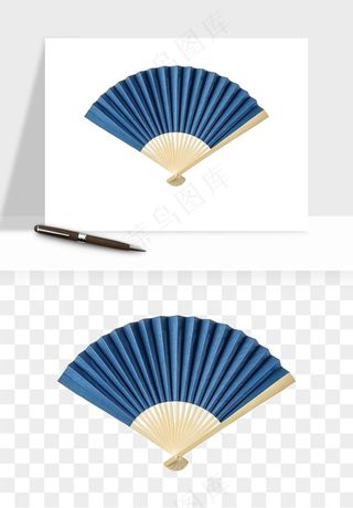 古风扇子元素png免抠