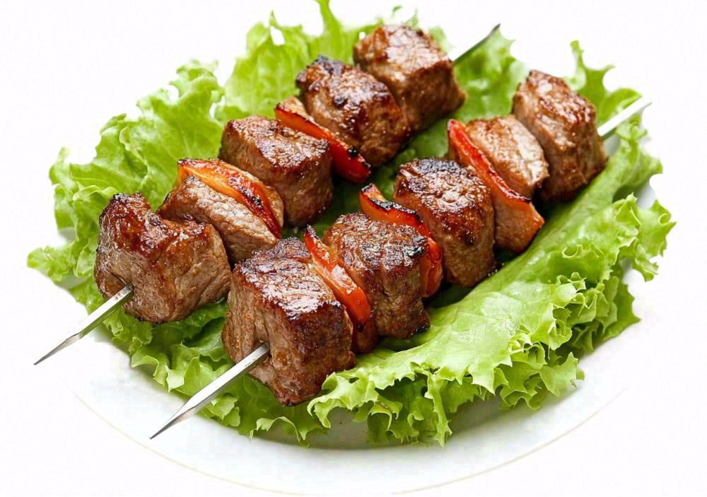 烤肉烤串青菜美食免抠