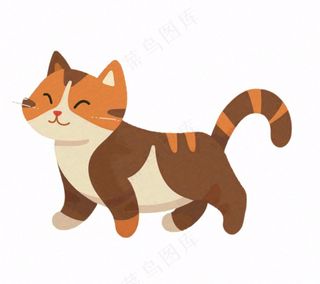 小猫猫咪宠物动物卡通插画免抠