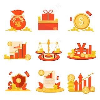 金币 财富 金融素材