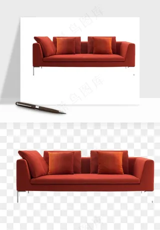 现代沙发家具png免抠